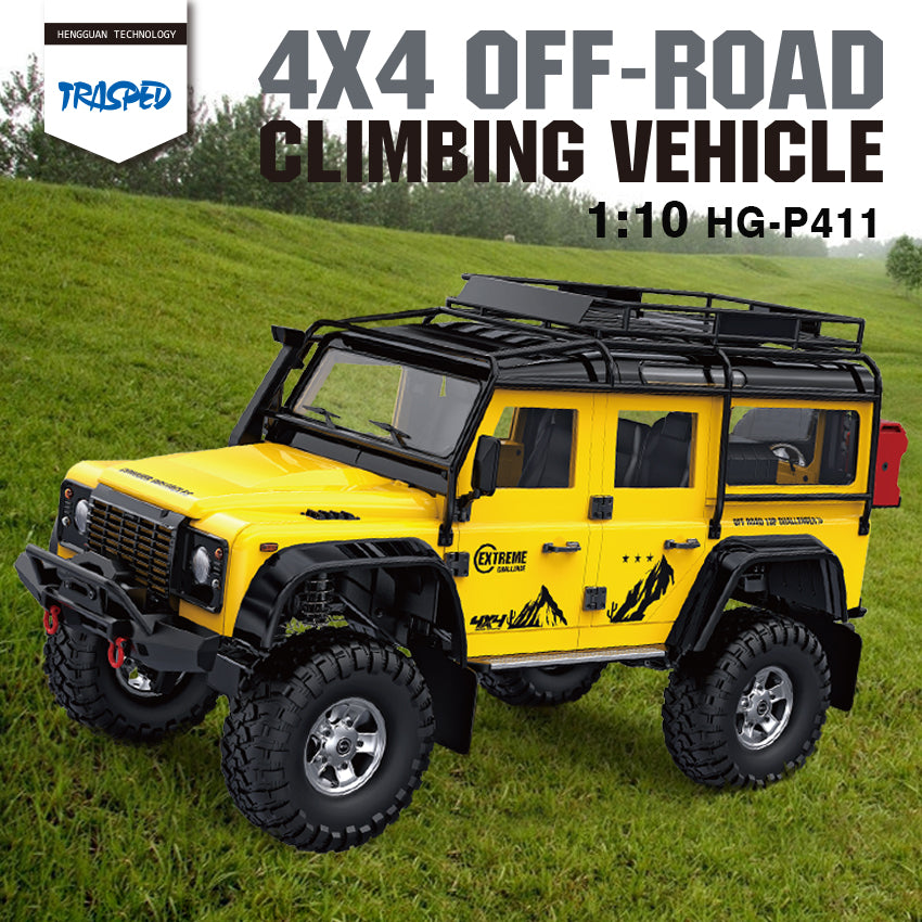 HG P411 1:10 2.4G 4WD 16CH Defend EP Electric D110 ARTR Crawler Radio ...