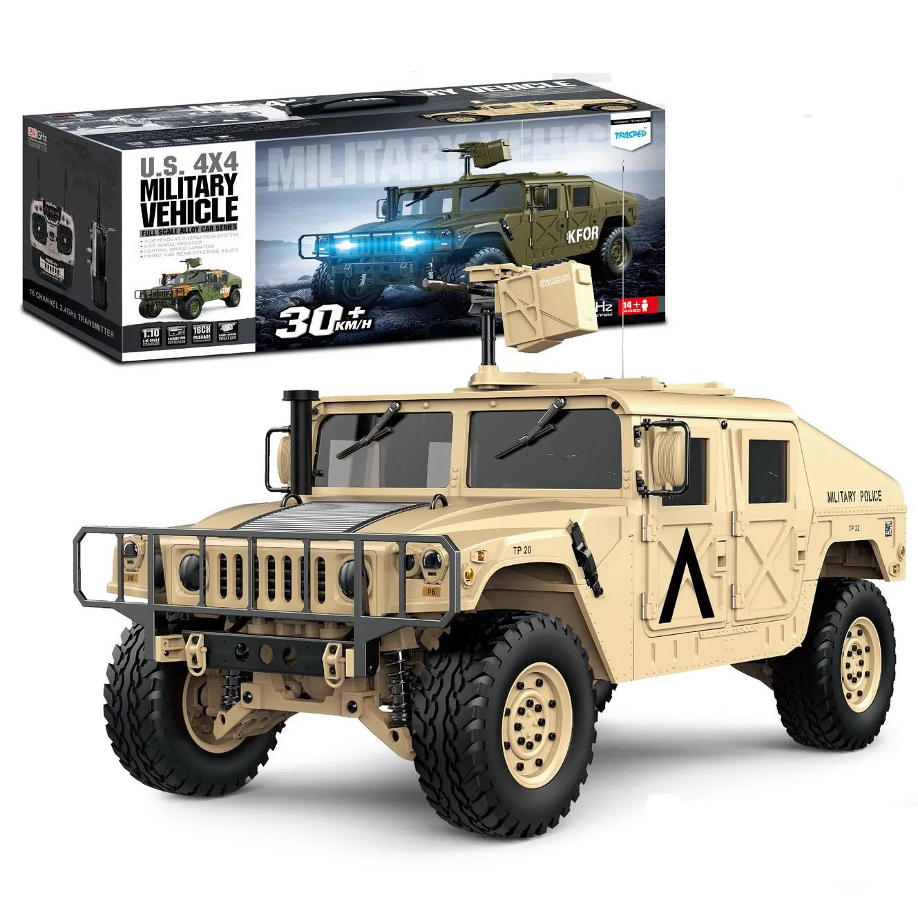 HG P408 RC U.S. ARMY MILITARY HUMVEE NOTE: Battery and charger not included!