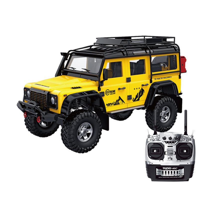 HG P411 1:10 2.4G 4WD 16CH Defend EP Electric D110 ARTR Crawler Radio Control Climbing Car Toys 1/10 Big 4X4 RC Truck NOTE: Battery and charger not included