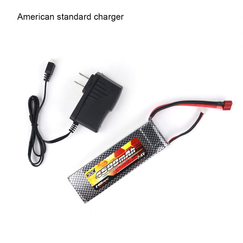 4500mAh 7.4V Li-poly Battery and 7.4V 800mAh Charger