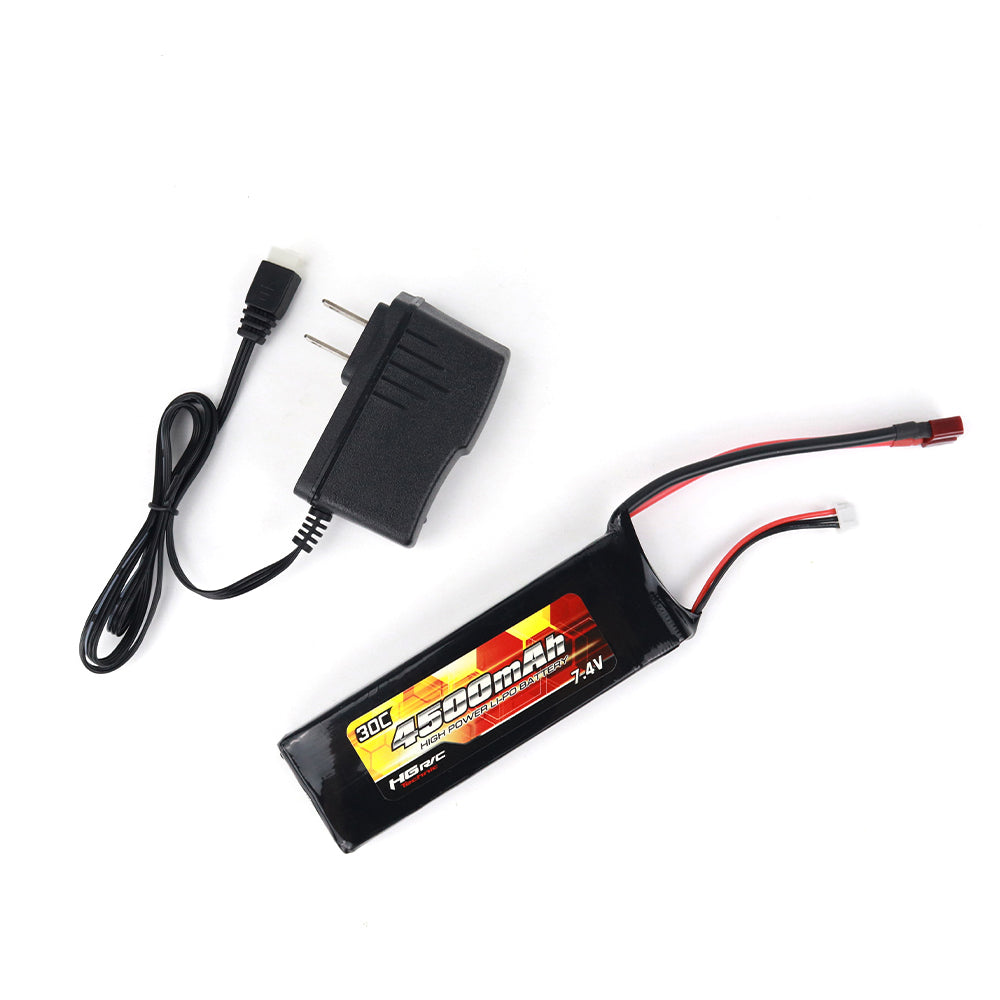 4500mAh 7.4V Li-poly Battery and 7.4V 800mAh Charger
