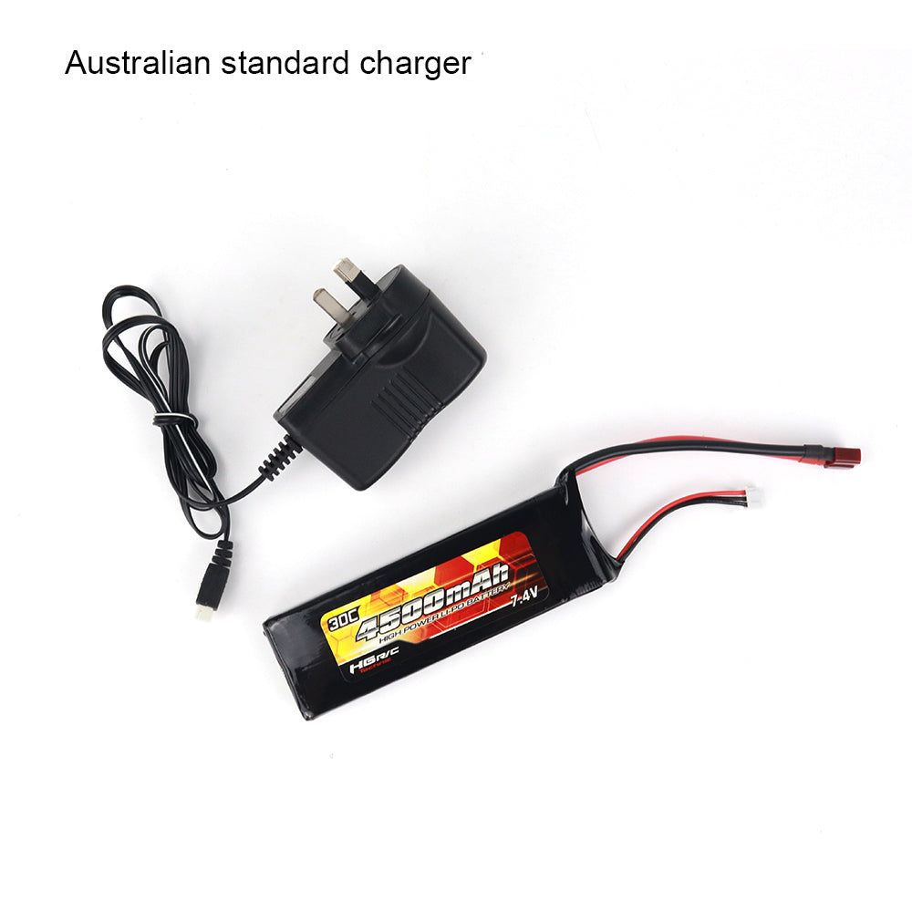 4500mAh 7.4V Li-poly Battery and 7.4V 800mAh Charger